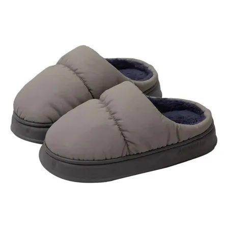 Pantuflas De Algodón Acolchadas Polar Cálidas Impermeables
