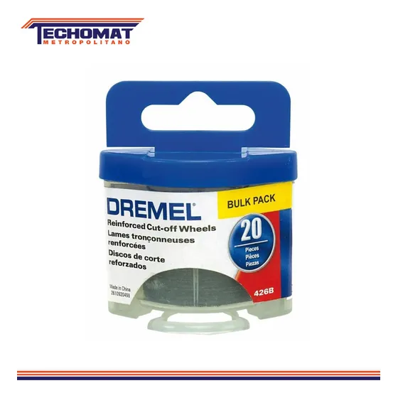 Disco De Corte 1/4 Fibra De Vidrio 20und 426b Dremel