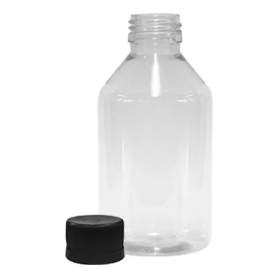 Envase Frasco Farmacia Pet Transparente 120cc Tapa Plástica