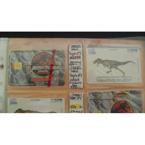 Tarjeta Telefonica Colec Telecom Peliculas Jurassic Park 1 N
