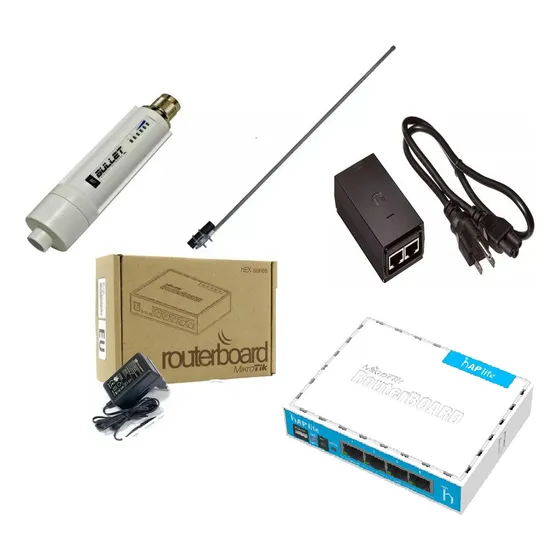 Kit Access Point 3km, 360 Grados Vende Internet Zona Wifi