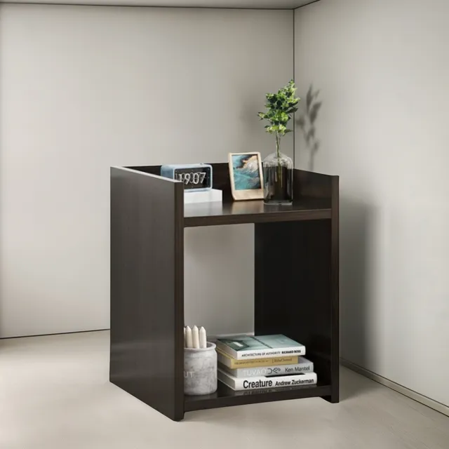 Mesa De Noche Velador Madera Hogar Cuarto Moderno