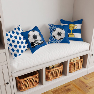 Kit 4 Almofadas Decor C/ Enchimento Futebol Bola Rede Troféu Kit 4 Almofadas Decor C/ Enchimento Futebol Bola Rede Troféu