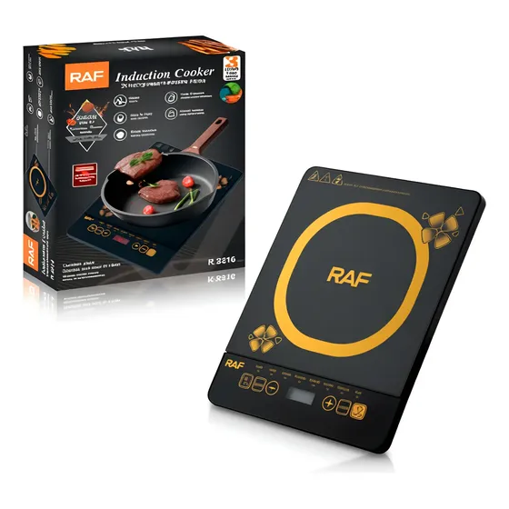 Raf R.8016 Cocina De Inducción 1 Hornilla Pantalla Led 2000w Negro | Cuotas sin interés