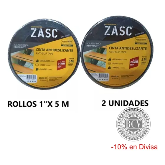Cinta Antirresbalante 2 Pulgadas 5m