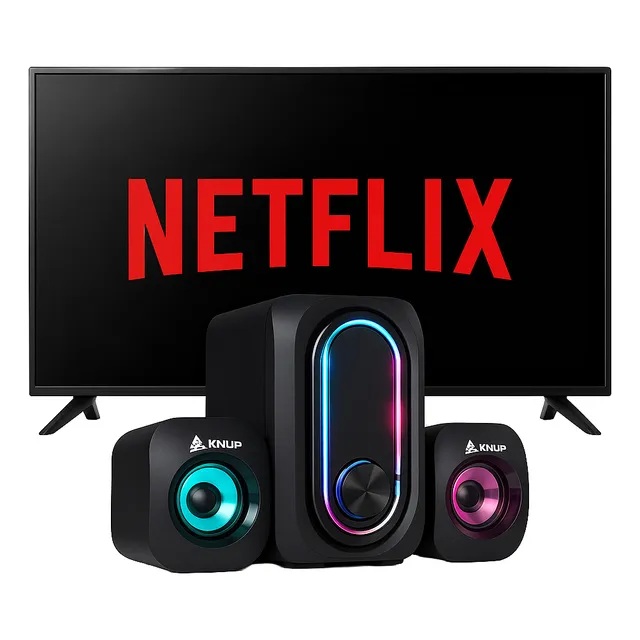 Caixa De Som Bluetooth Multimidia 2.1 Led Rgb P2 Usb Game Pc
