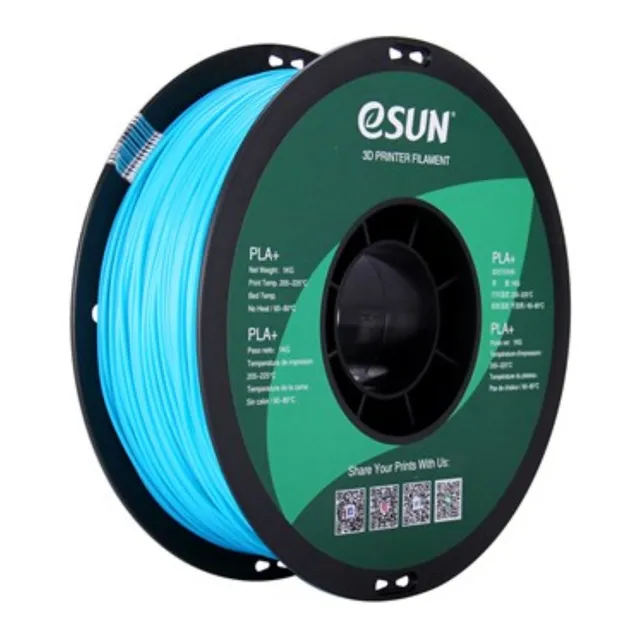Filamento 3D Esun PLA+ de 1.75mm y 1kg light blue