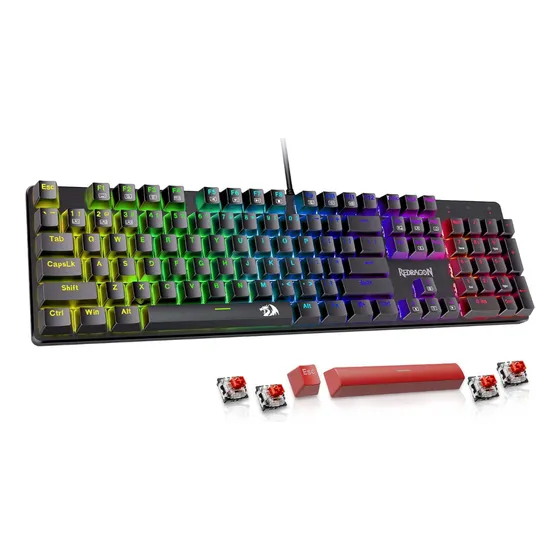 Teclado Mecanico Redragon Sindri Swtich Rojo