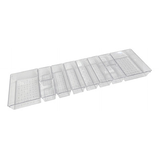 Kit 10 Organizador Multiuso Modular Gavetas AcrĂlico Cristal Kit 10 Organizador Multiuso Modular Gavetas AcrĂlico Cristal