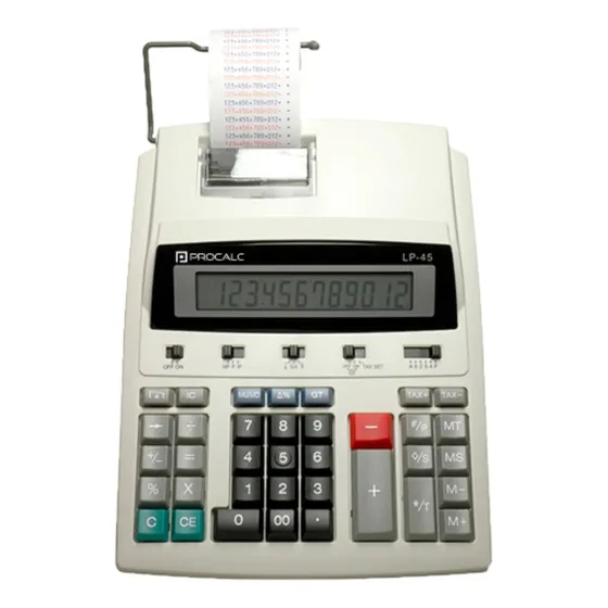 Calculadora De Impressão Procalc Lp45 12 Dígitos Bivolt