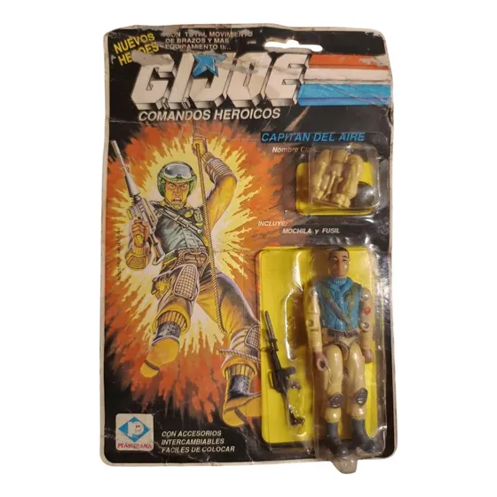 Gi Joe Capitan Del Aire Plastirama Blíster Poco Deteriorado