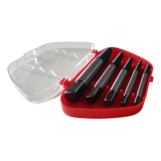 Extrator de parafuso Eda Kit Jogo Extrator de Parafuso com 5 peças do aço carbono