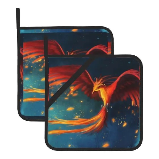 Anaranjado Rojo Phoenix8  Diametrocuadrado Estera Aislada Ma
