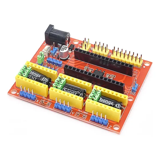 Placa Cnc Shield V4 Nano Compatível Com Arduino Laser Router