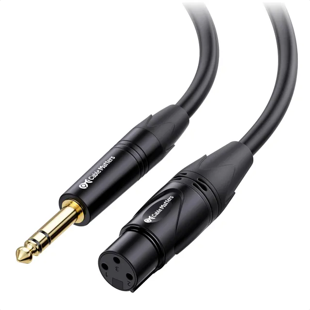 Cable Matters 6.35mm (1/4 Pulgada) Largo Trs A Cable Xlr -