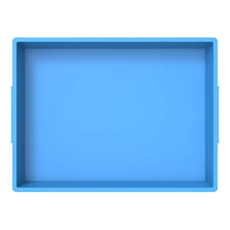 Bandeja Plástica Euro Forte Extra Grande 80x60x12 - Azul Azul