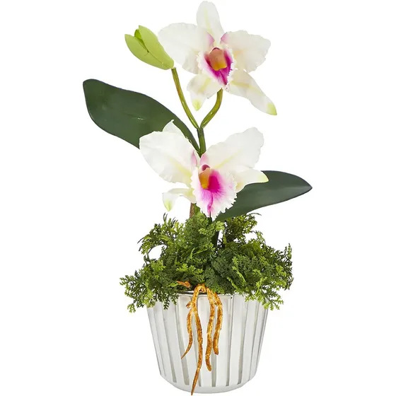 13 Pulgadas Mini Orquídea Cattleya Arreglo Artificial ...