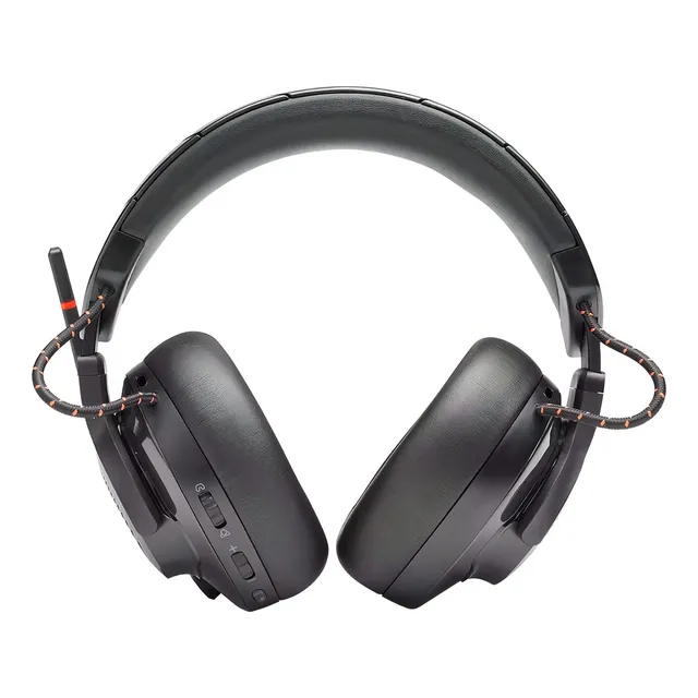 Auriculares Gamer Jbl Quantum 600 Rgb Wireless Negros Color Negro Color de la luz Naranja oscuro