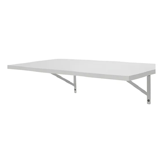 Prateleira Mdf Branca Fosca 60x30 Kit C/ 1 Und Mão Francesa