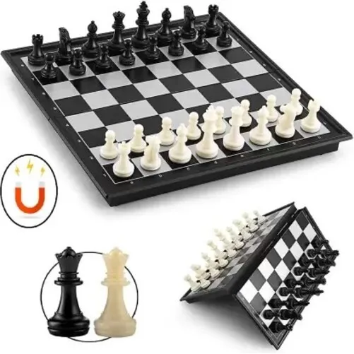 Ajedrez Magnético Juego De Mesa 30x30 Cm 3en 1 