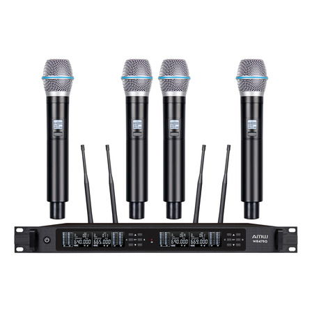 Microfone Sem Fio Profissional 4 Canais Uhf Amw Au4000 Loja Microfone Sem Fio Profissional 4 Canais Uhf Amw Au4000 Loja