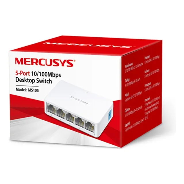 Switch Mercusys Ms105 5 Puertos 10/100mbps