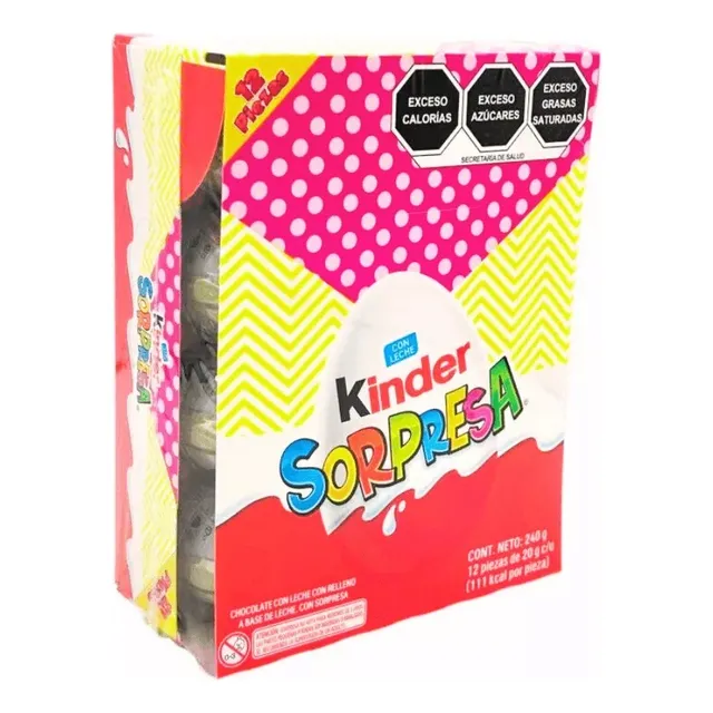 Chocolate Huevito Kinder Sorpresa Barbie 12pz De 20g
