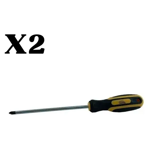 Destornillador Profesional Punta Magnetica De Estria 2 Unid