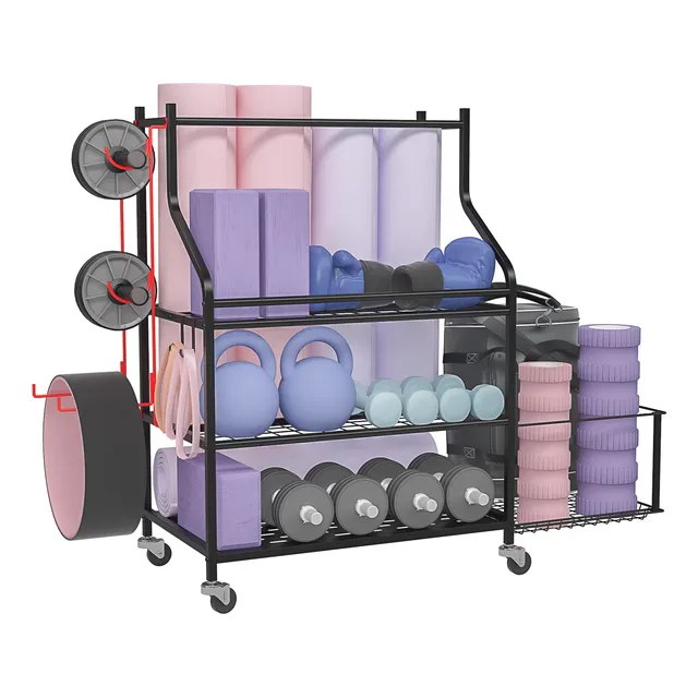 Estante Almacenamiento Para Gimnasio Casa Esterilla Yoga Rus