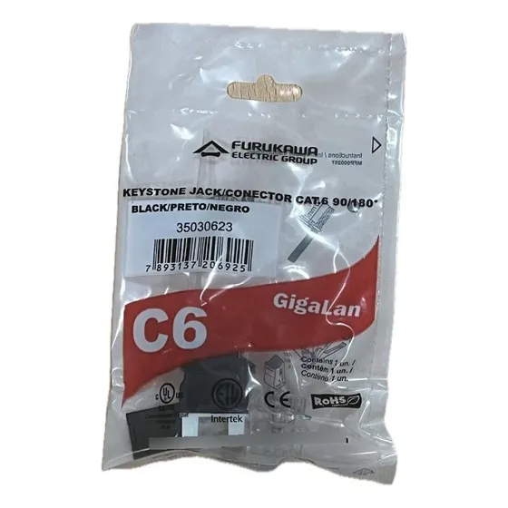 Rj45 Jack Hembra Cat 6 Conector Furukawa 35030606 En Palermo