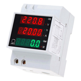 Ac80-300v 100a - Corriente De Riel Din Digital Multifunciona Ac80-300v 100a - Corriente De Riel Din Digital Multifunciona