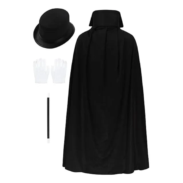 Juego De Disfraz Cosplay Mago Para Adulto, 4 Piezas