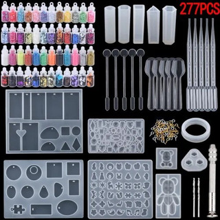 277pcs Molde Resina Jóias De Silicone Epóxi Fundição 277pcs Molde Resina Jóias De Silicone Epóxi Fundição