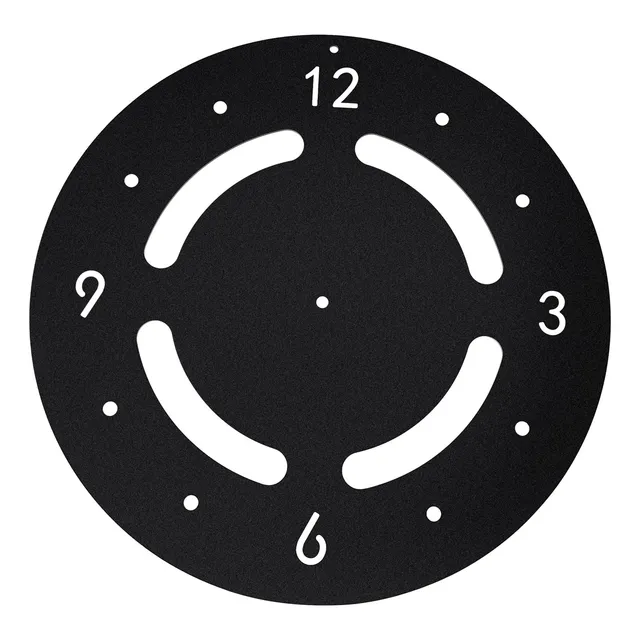 Reloj Pared Negro Aluminio Para Bricolaje Panel 16.7 