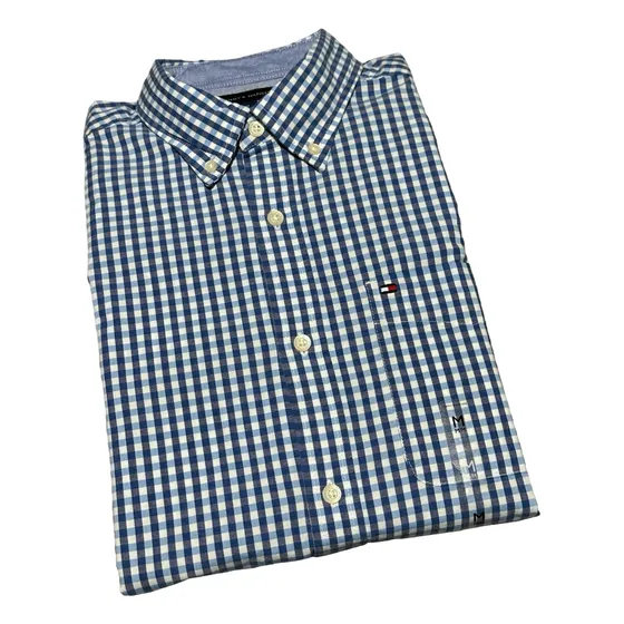 Camisa Hombre Tommy Hilfiger Blue Chart Original
