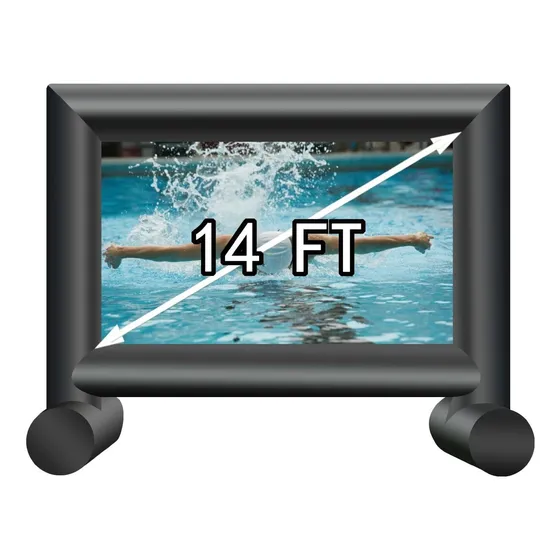 Xmaybang Pantalla Proyector Pelicula Inflable 14 Pie