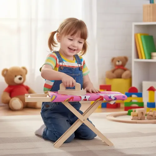 Tábua De Passar Brinquedo 57x75x25cm Infantil Verde Eewt