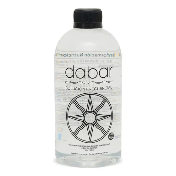 Dabar Solución Frecuencial Suplemento A Base De Zinc X500ml