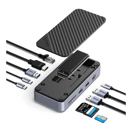 Docking Station Orico Dpm2p9 10 En 1 Ssd M2