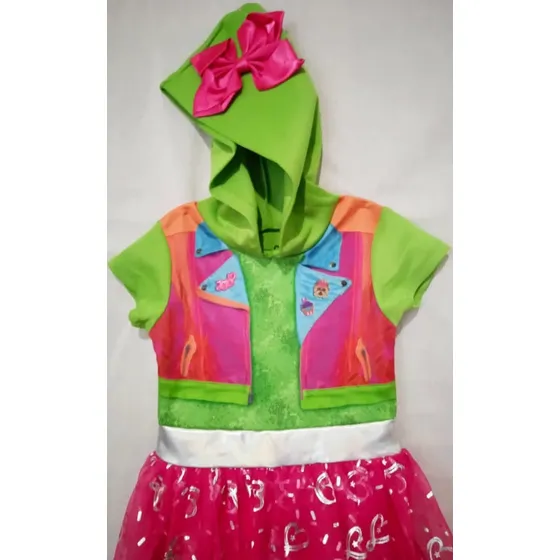 Vestido Niña Nickelodeon En Raso Y Tull Fiesta.