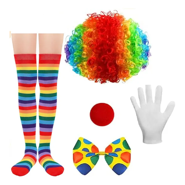 Accesorios De Disfraz De Payaso Cospay 5 Piezas Unisex