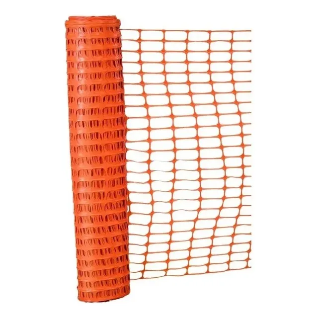 Malla Seguridad Naranja Red Plástica Obra Oferta 1x50 Metros