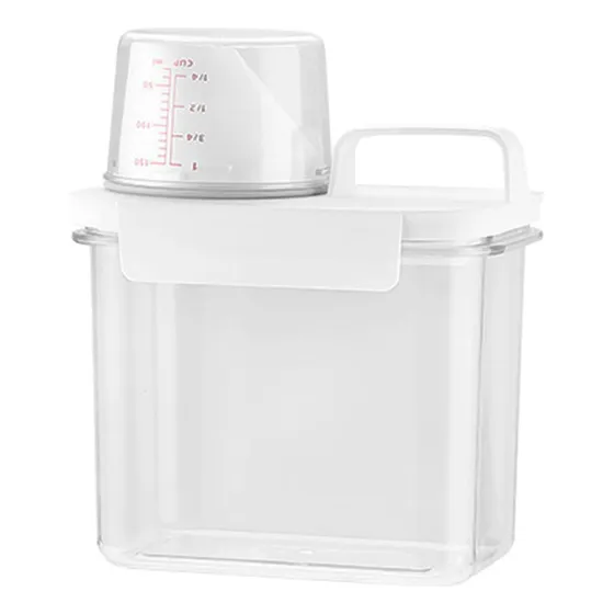 Contenedor De Detergente For Ropa Con Taza Medidora Caja De