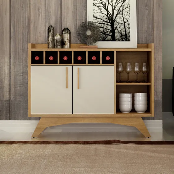 Alacena Buffet Clara Off White/cinamomo