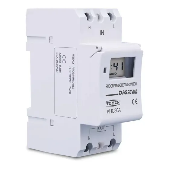 Timer Rele Programador Semanal Temporizador Digital 120v 30a
