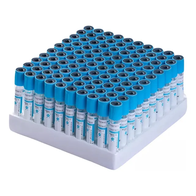 100 Tubos De Ensayo 5ml Tubo 3.2% Citrato De Sodio 13x100mm