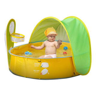 . Carpa Portátil Emergente Para Piscina Para Niños Amarillo . Carpa Portátil Emergente Para Piscina Para Niños Amarillo