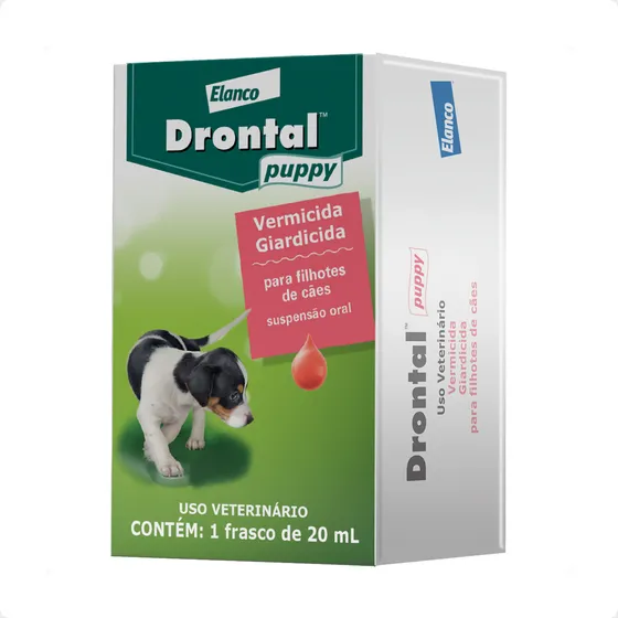 Vermífugo Drontal Puppy Filhote Frasco Com 20 Ml