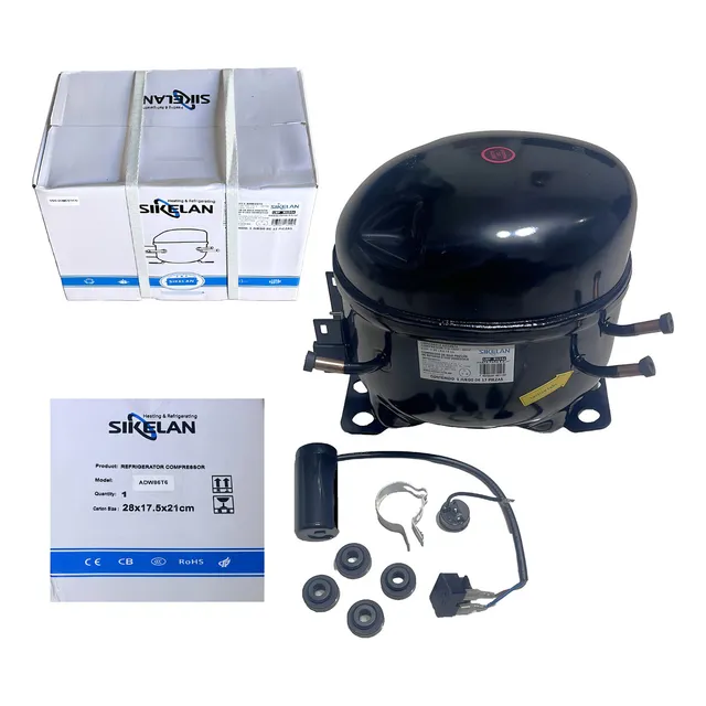 Compresor P/refrigerador Sikelan 1/3 R-134a Con Accesorios