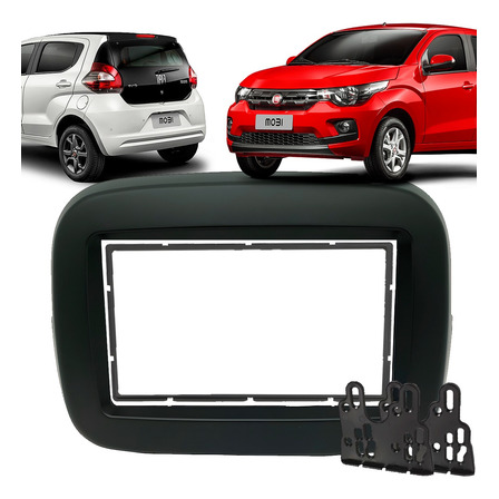 Moldura Painel Multimídia 2 Din Fiat Mobi 2016 À 2024 Preto Moldura Painel Multimídia 2 Din Fiat Mobi 2016 À 2024 Preto